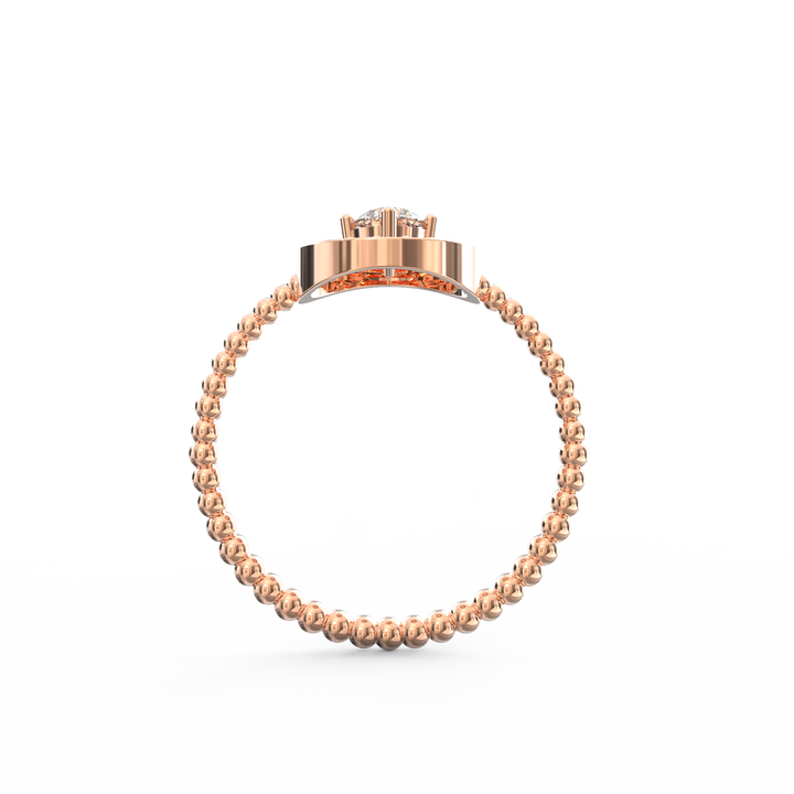 Timeless Elegance Twisted Halo Round Diamond Engagement Ring