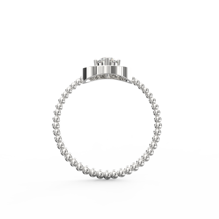 Timeless Elegance Twisted Halo Round Diamond Engagement Ring