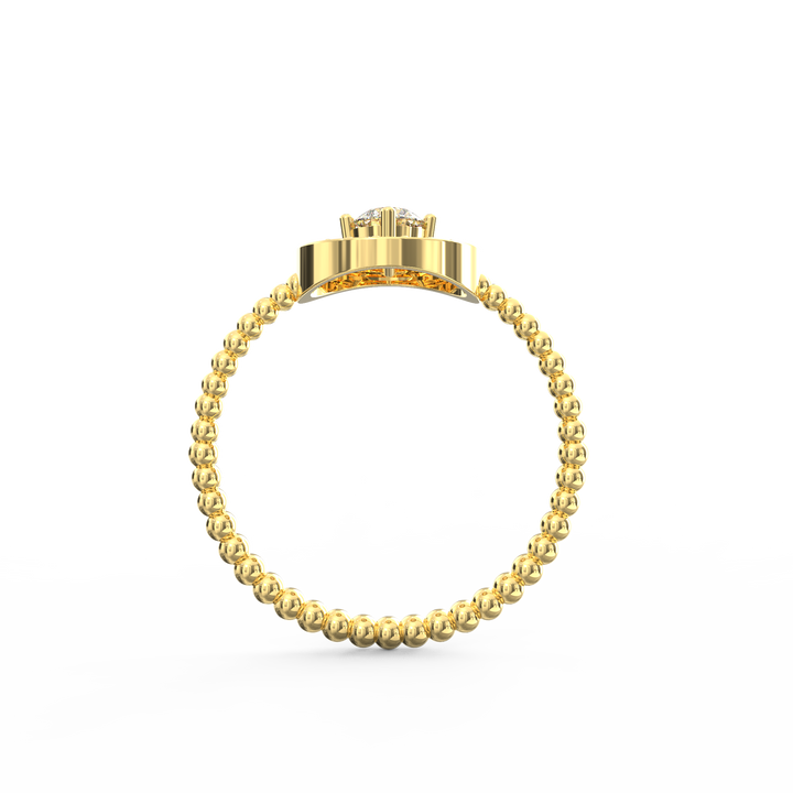 Timeless Elegance Twisted Halo Round Diamond Engagement Ring