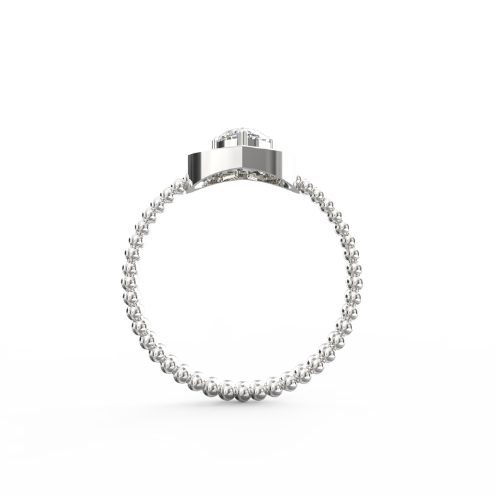 Heavenly Heart Diamond Proposal Ring with Halo
