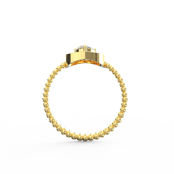 Heavenly Heart Diamond Proposal Ring with Halo