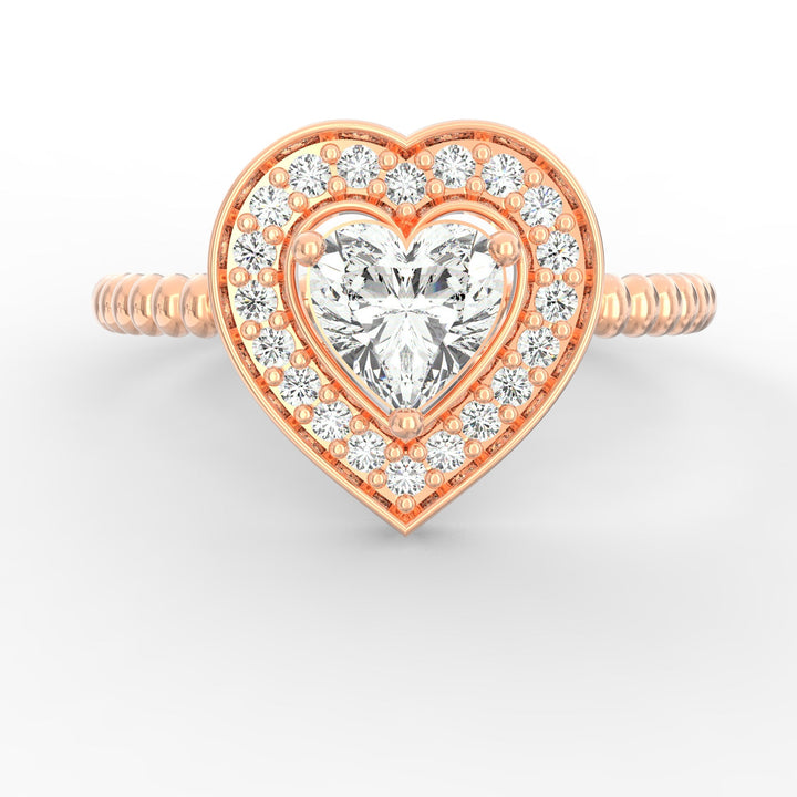 Heart Diamond Proposal Ring