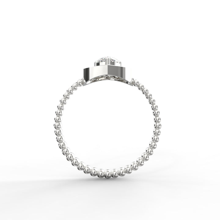 Heart Diamond Proposal Ring