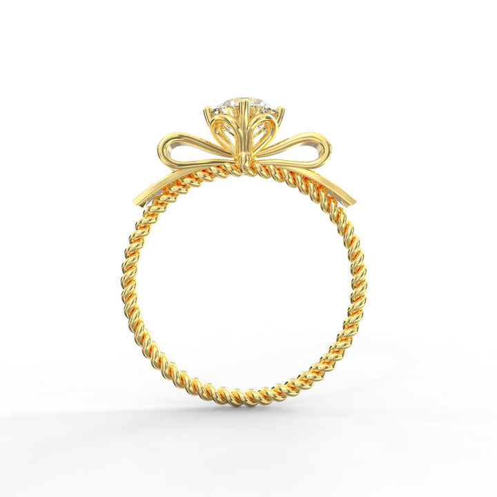 Proposal Ring with a Ribbon