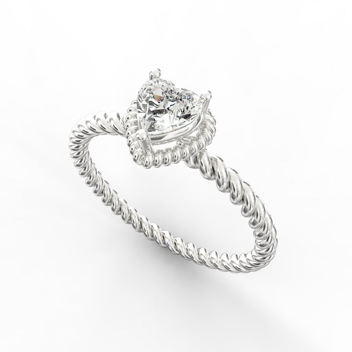 Heart Diamond Proposal Ring