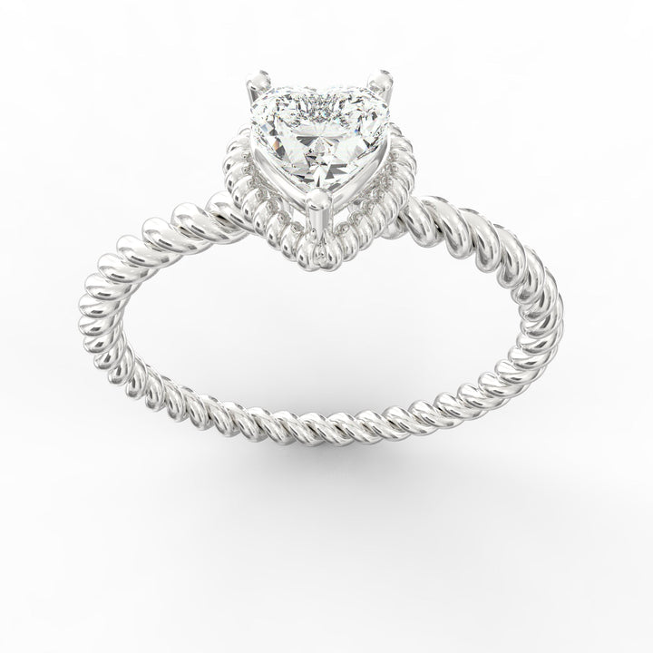 Heart Diamond Proposal Ring