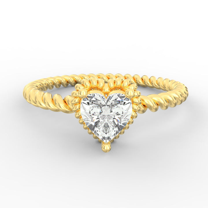Heart Diamond Proposal Ring