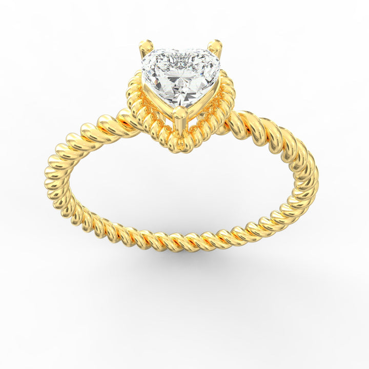 Heart Diamond Proposal Ring