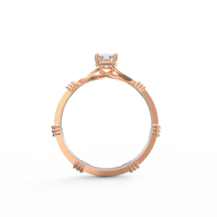 Radiant Majesty Emerald Cut Diamond Proposal Ring