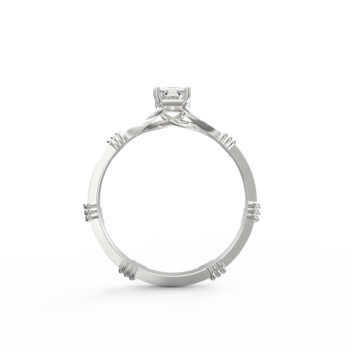 Radiant Majesty Emerald Cut Diamond Proposal Ring