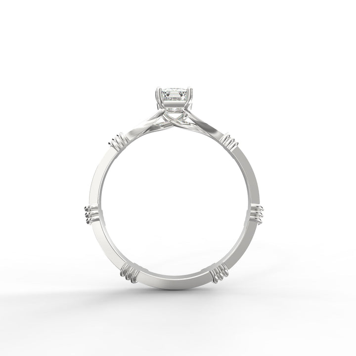 Emerald Cut Diamond Proposal Ring