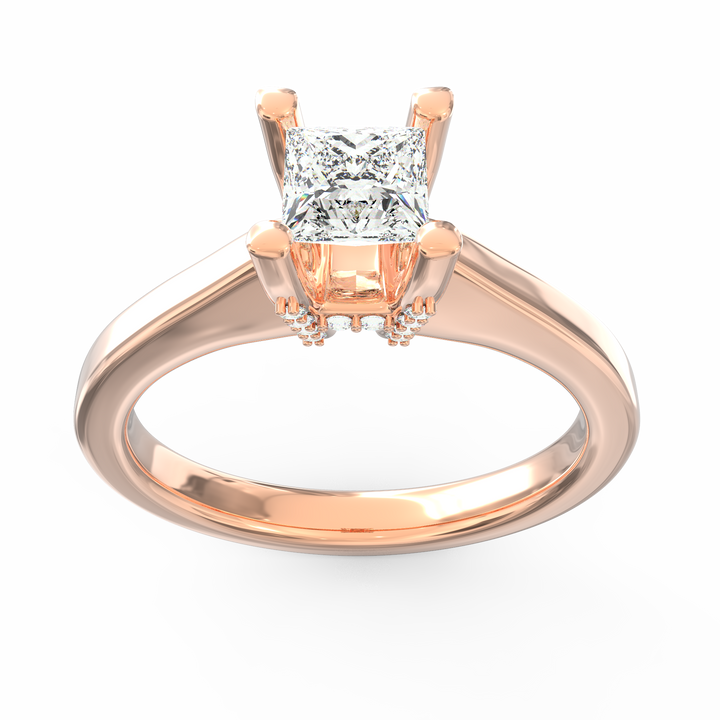 Captured Dreams Princess Cut Solitaire Engagement Ring