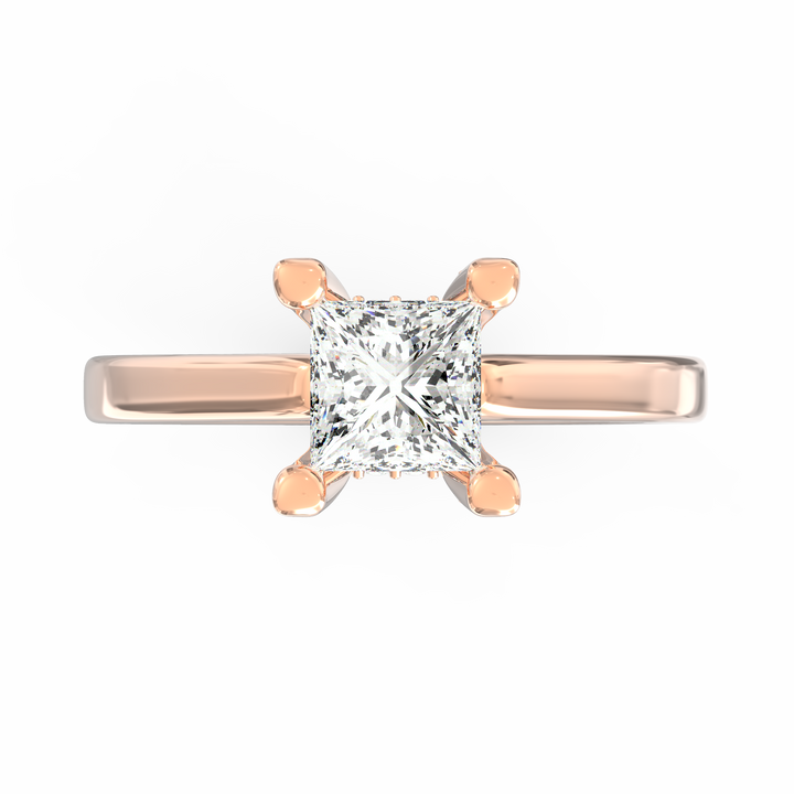 Captured Dreams Princess Cut Solitaire Engagement Ring