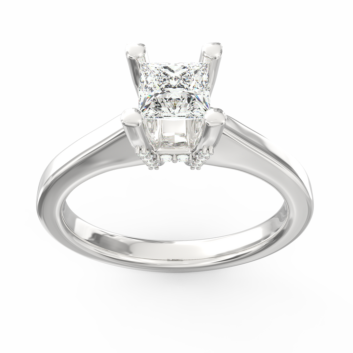Captured Dreams Princess Cut Solitaire Engagement Ring