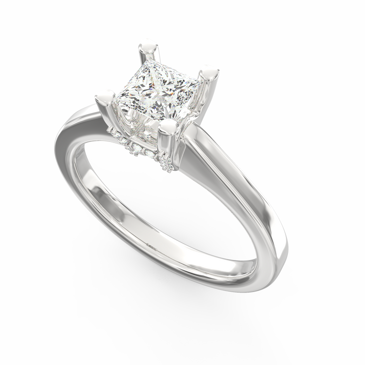 Captured Dreams Princess Cut Solitaire Engagement Ring