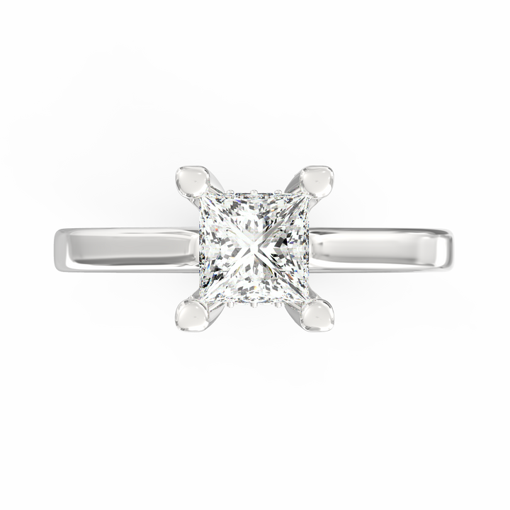 Captured Dreams Princess Cut Solitaire Engagement Ring