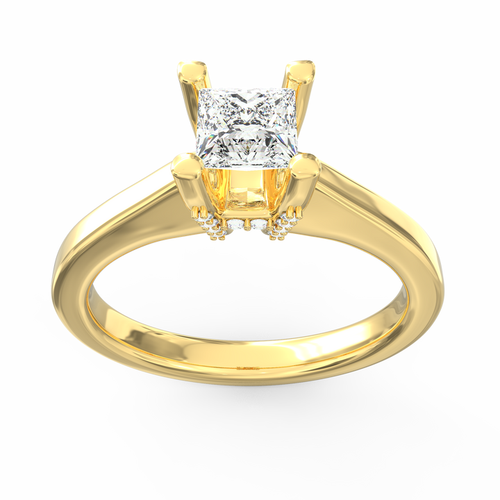 Captured Dreams Princess Cut Solitaire Engagement Ring