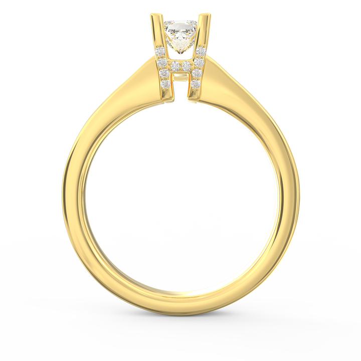 Captured Dreams Princess Cut Solitaire Engagement Ring