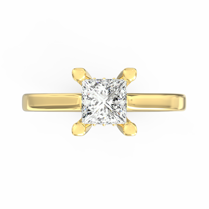 Captured Dreams Princess Cut Solitaire Engagement Ring