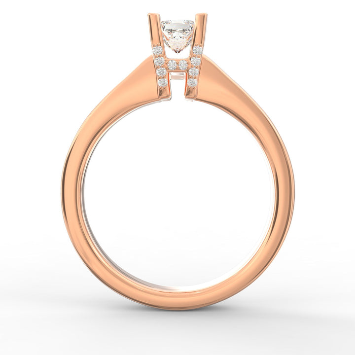 Captured Dreams Princess Cut Solitaire Engagement Ring