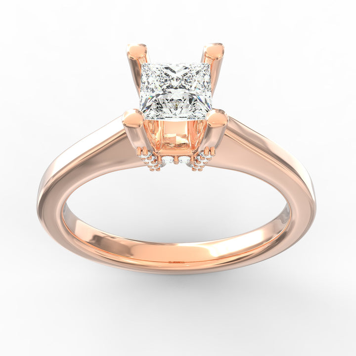 Captured Dreams Princess Cut Solitaire Engagement Ring