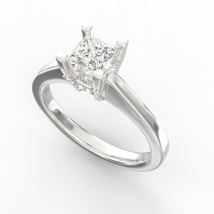 Captured Dreams Princess Cut Solitaire Engagement Ring