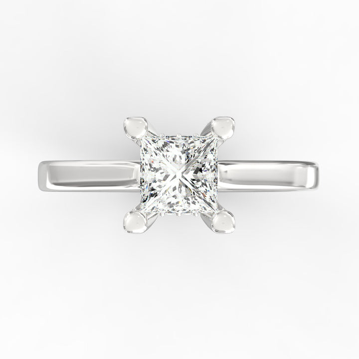 Captured Dreams Princess Cut Solitaire Engagement Ring