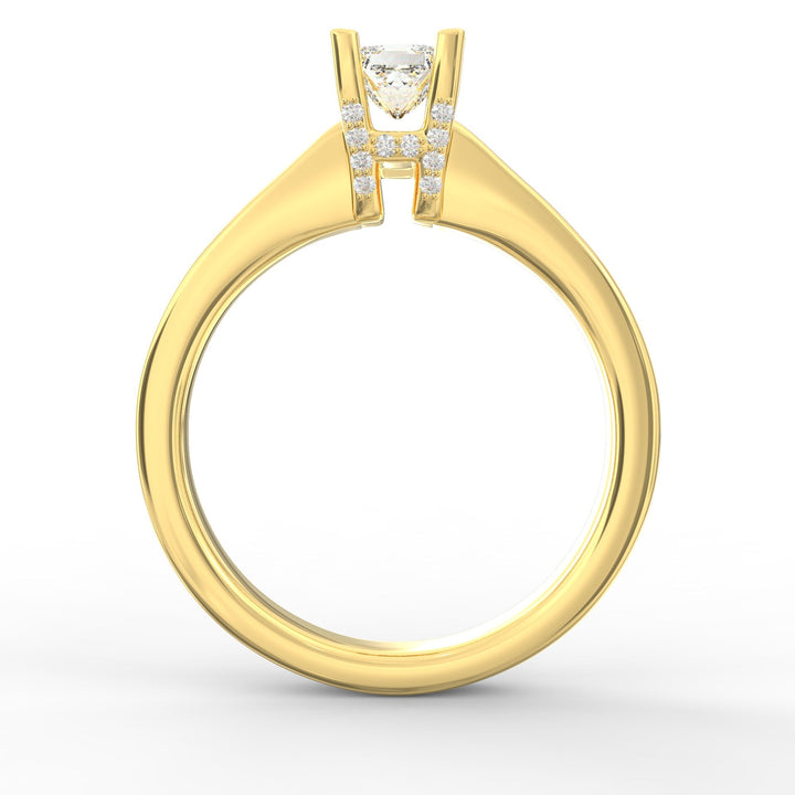Captured Dreams Princess Cut Solitaire Engagement Ring