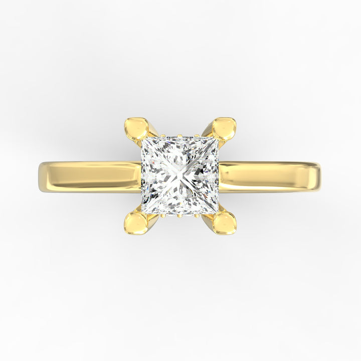 Captured Dreams Princess Cut Solitaire Engagement Ring