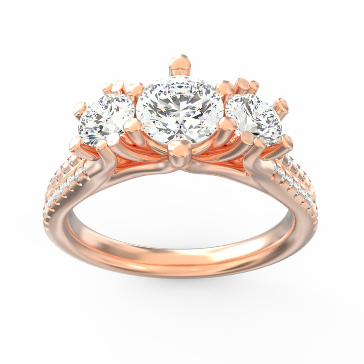 Trilogy Sparkle Three Stone Diamond Ring