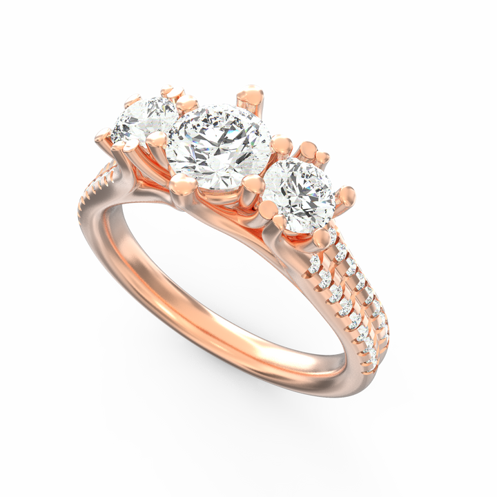 Trilogy Sparkle Three Stone Diamond Ring