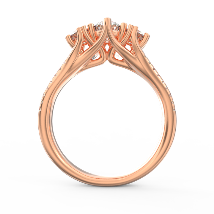 Trilogy Sparkle Three Stone Diamond Ring