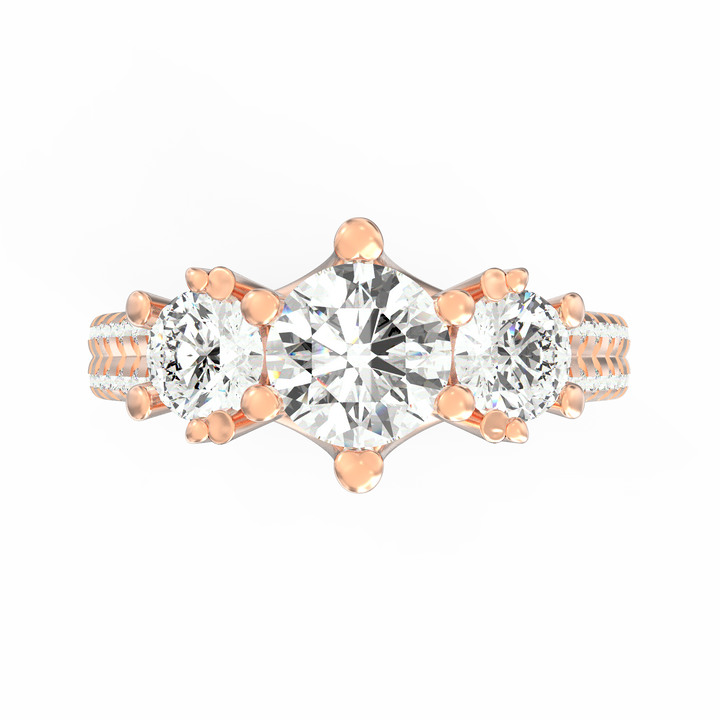 Trilogy Sparkle Three Stone Diamond Ring