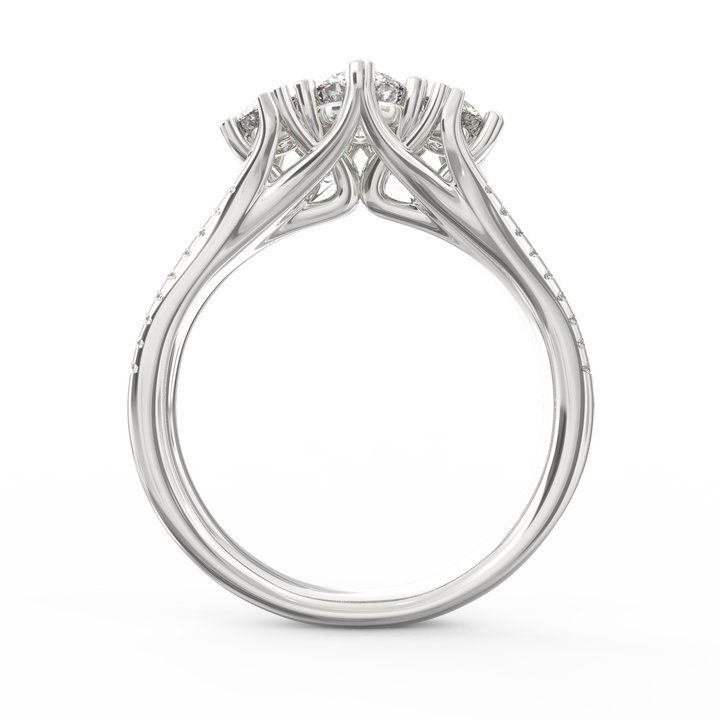 Trilogy Sparkle Three Stone Diamond Ring