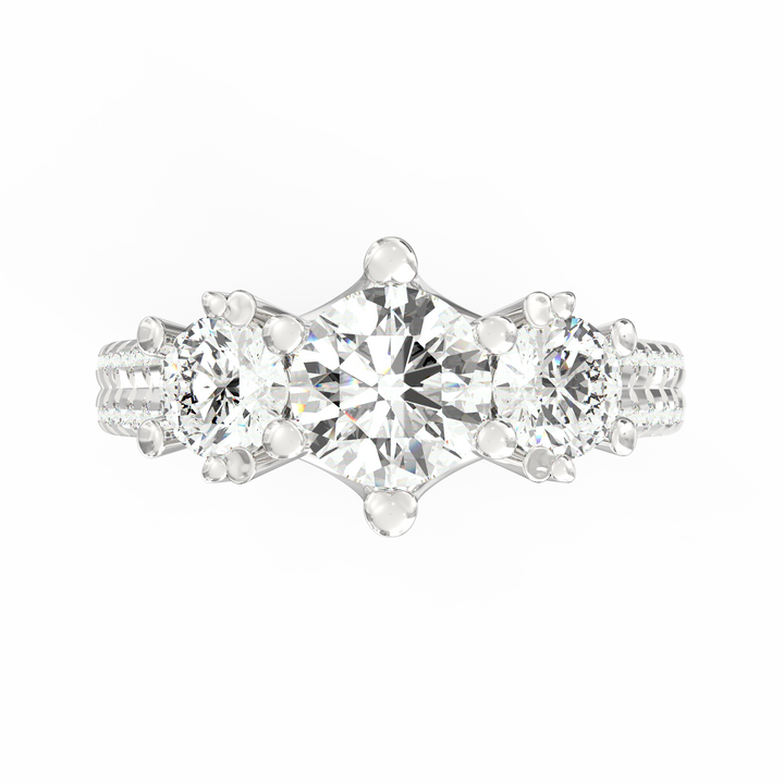 Trilogy Sparkle Three Stone Diamond Ring