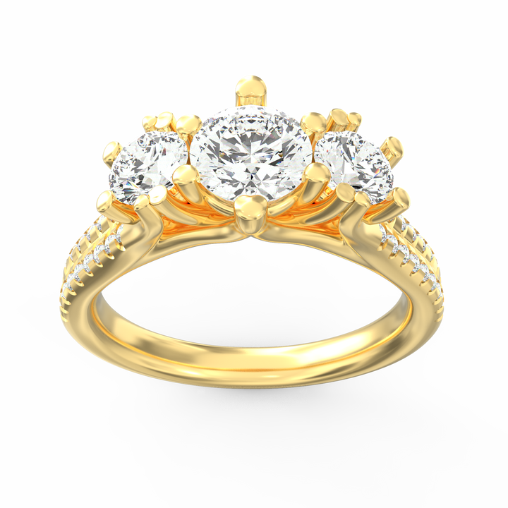 Trilogy Sparkle Three Stone Diamond Ring