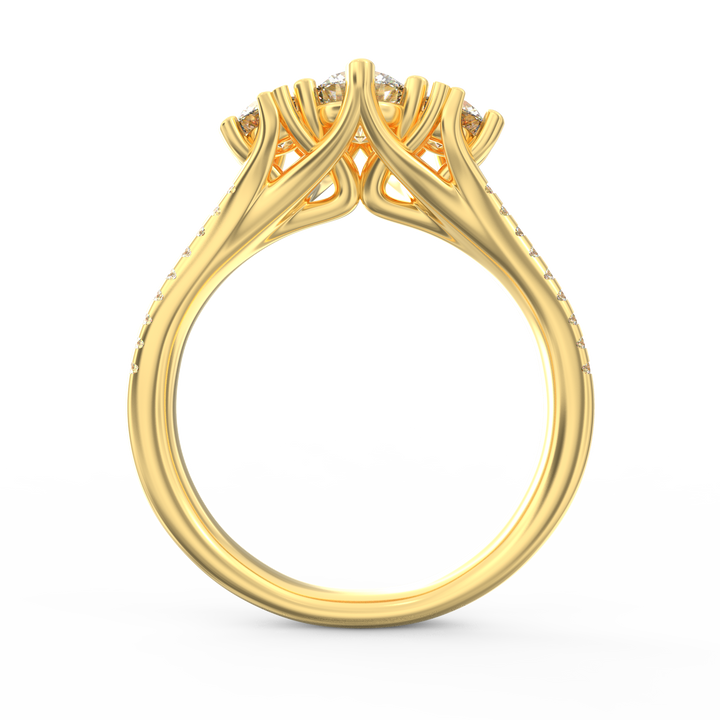 Trilogy Sparkle Three Stone Diamond Ring