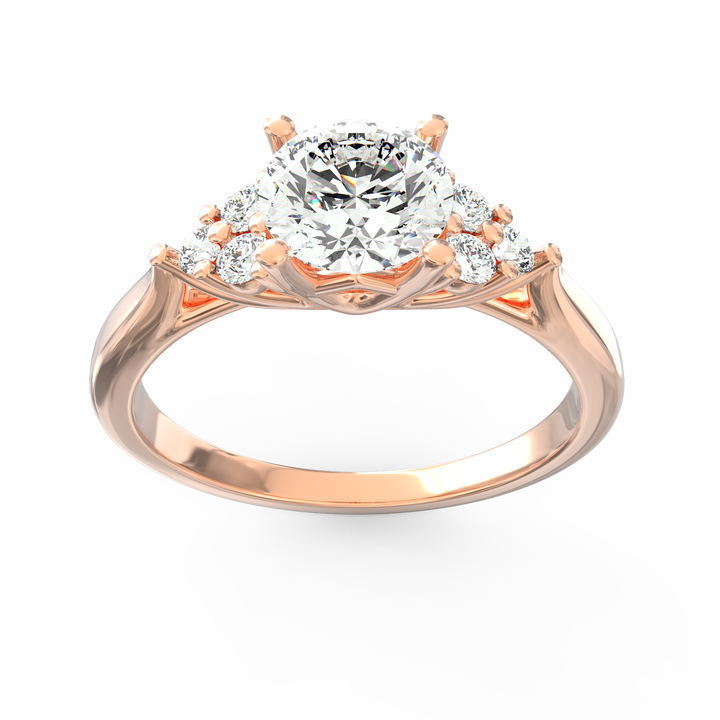 Infinite Love Story Round Cut Solitaire Engagement Ring