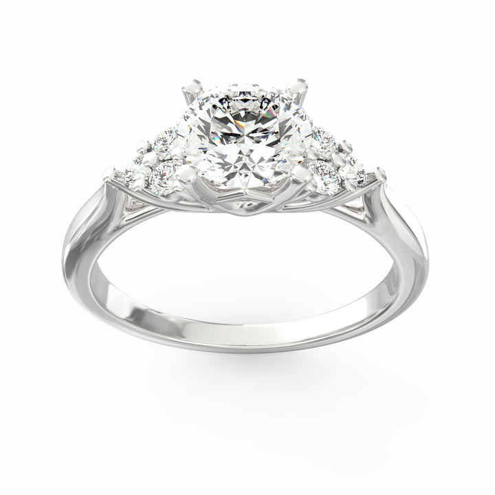 Infinite Love Story Round Cut Solitaire Engagement Ring