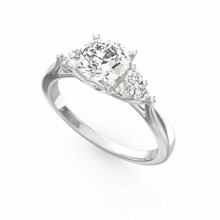 Infinite Love Story Round Cut Solitaire Engagement Ring