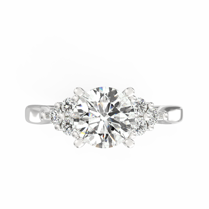 Infinite Love Story Round Cut Solitaire Engagement Ring