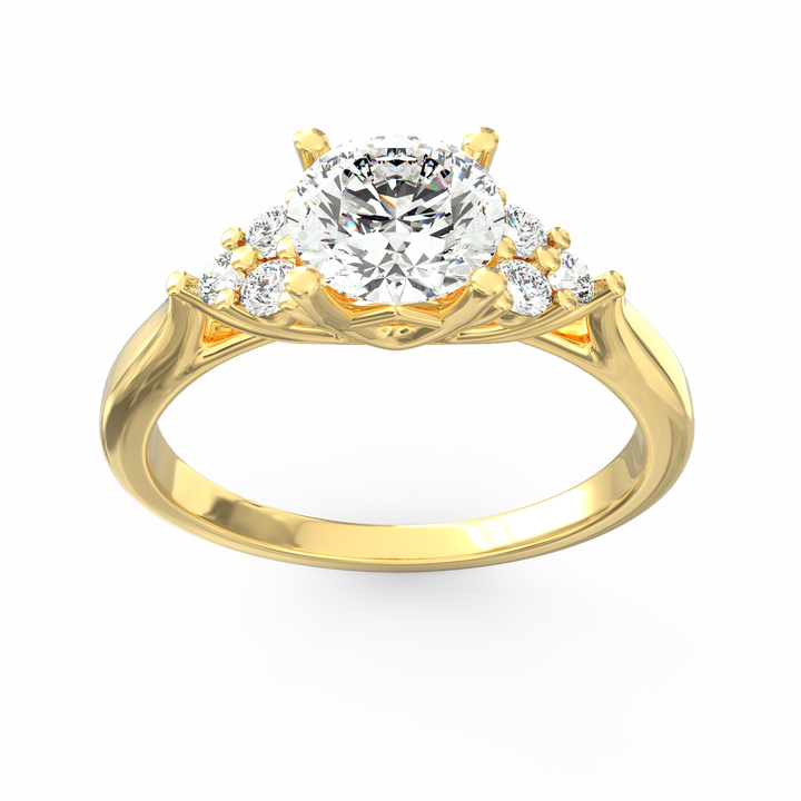 Infinite Love Story Round Cut Solitaire Engagement Ring