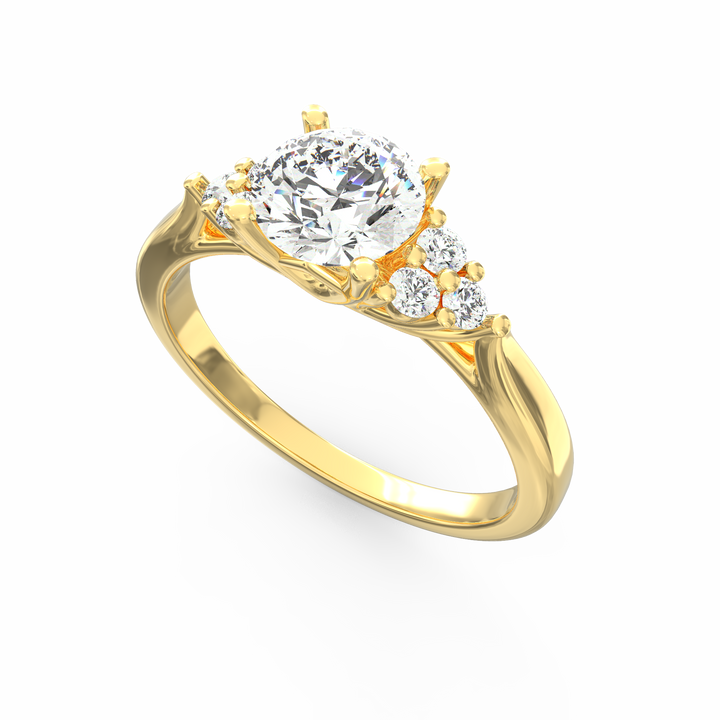 Infinite Love Story Round Cut Solitaire Engagement Ring