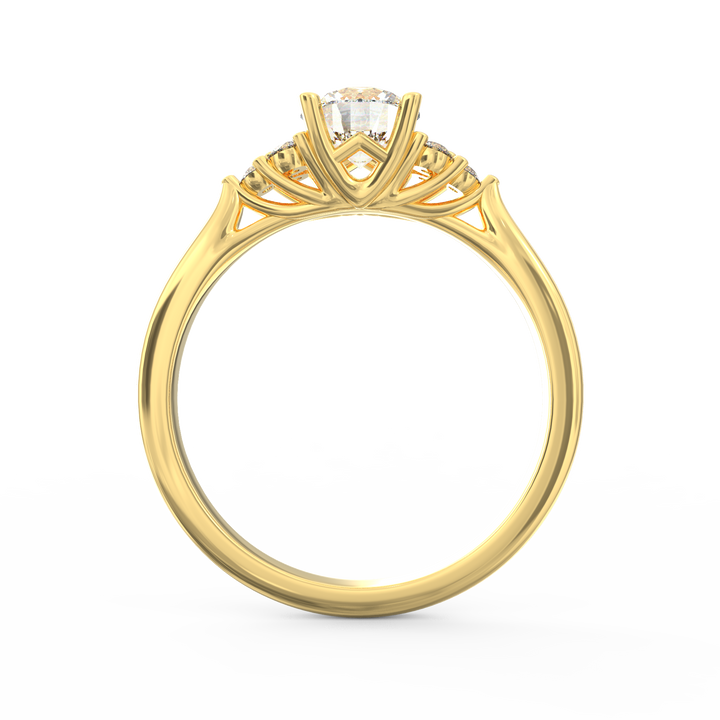 Infinite Love Story Round Cut Solitaire Engagement Ring