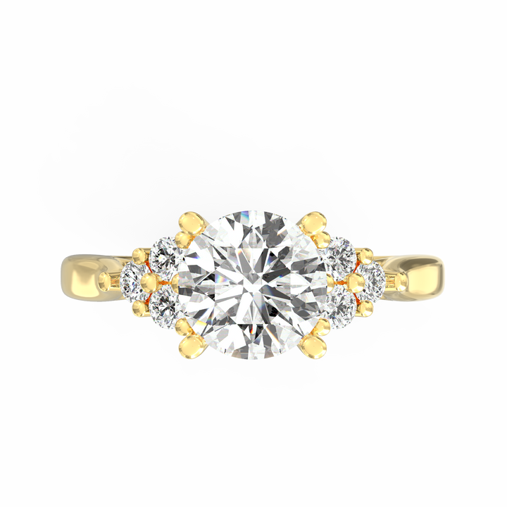 Infinite Love Story Round Cut Solitaire Engagement Ring