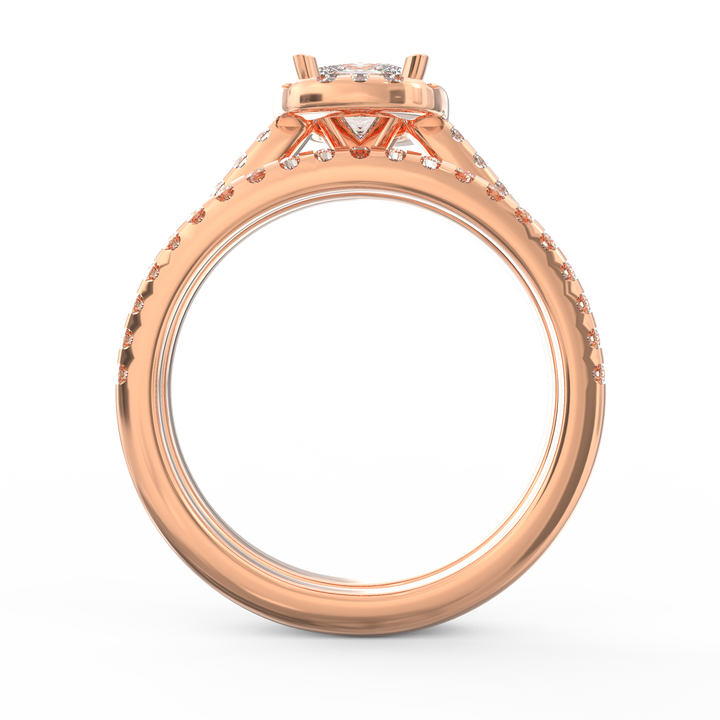 Harmony and Radiance Princess Diamond Engagement Ring