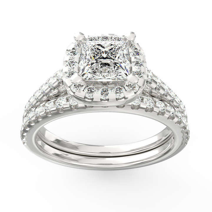 Harmony and Radiance Princess Diamond Engagement Ring