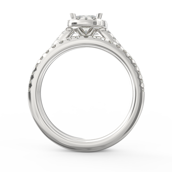 Harmony and Radiance Princess Diamond Engagement Ring