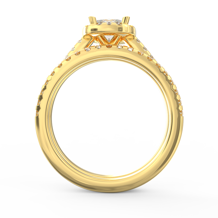 Harmony and Radiance Princess Diamond Engagement Ring
