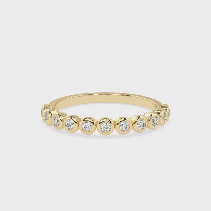 Understated Elegance - Bezel Set Diamond Band